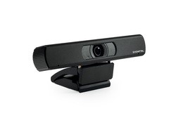 Schwarze Webcam zum Aufstecken